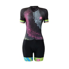 Macaquinho de Ciclismo Be Fast Ondas - Feminino