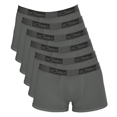 Kit de Cuecas Boxer Zorba Plus 717 - Masculino - 6 Unds