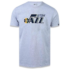 Camiseta New Era Utah Jazz Basic Logo Nba Mescla - Masculina
