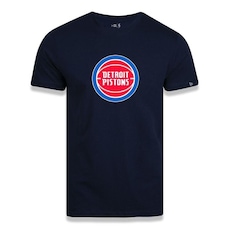 Camiseta New Era Masculina Detroit Pistons Basic Logo NBA