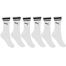 Meia Puma Esportiva Cano Longo - Feminina - 3 Pares