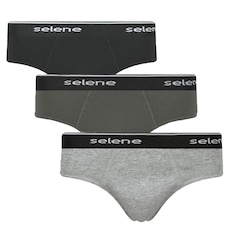 Kit Cuecas Slip Selene - Adulto - 3 unidades