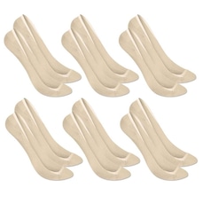 Kit Meias Sapatilha Selene Super Invisível com 6 Pares - 34 ao 38 - Feminina