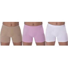 Kit Calcinhas Boxer Selene Sem Costura - 3 Unidades - Infantil