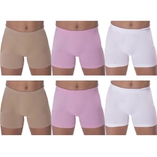Kit Calcinhas Boxer Selene Sem Costura - 6 Unidades - Infantil