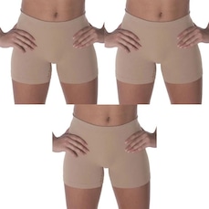 Kit de Calcinhas Boxer Selene Sem Costura com 3 unidades - Infantil