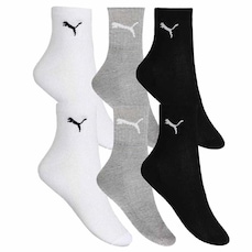 Kit Meias Puma Esportiva Cano Médio - 6 pares - Masculino