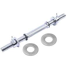 Barra Halter Maciça Yangfit Recartilhada com Rosca - 40cm