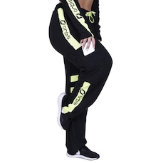 Calça Cargo Orbis Fitness Recortes Bolsos Visco Crepe Ecocel Cós Ajustável - Feminina