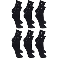 Kit Meia Cano Médio Lupo - Unissex - 6 Pares