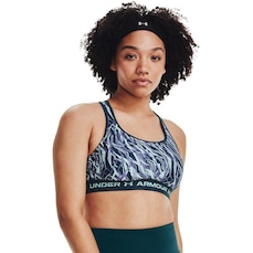 Top Fitness Under Armour Crossback Mid Print - Adulto