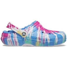 Sandália Crocs Classic Lined Tie Dye Clog Powder - Adulto