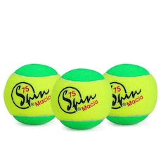 Kit Bolas de Tênis Spin 75 com 3 Unidades - Estagio 1 - Infantil