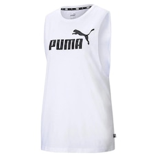 Camiseta Regata Puma Cavada Essentials Logo - Feminina