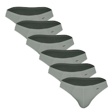 Cuecas Slip Zorba Light 772 - 6 Unidades - Adulto