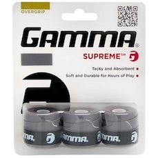 Overgrip Gamma Supreme - 03 Unidades Cinza