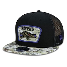 Boné Aba Reta New Era Baltimore Ravens 950 NFL 21 Salute Service - Snapback - Adulto