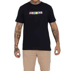 Camiseta DC Shoes Shoe Co Stacks - Masculina
