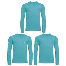 Kit Camisas Térmicas Puma Manga Longa UV50+ - Infantil - 3 unidades