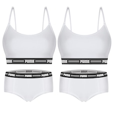 Kit Puma 2 Tops Modal Stretch + 2 Calcinhas Mini Boxer - Feminino