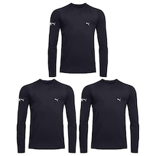 Kit Camisas Térmicas Puma Manga Longa UV50+ - Infantil - 3 unidades