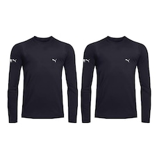 Kit Camisas Térmicas Puma Manga Longa UV50+ - Infantil - 2 unidades