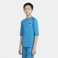 Camiseta de Natação Nike Hydroguard Shark UV - Infantil
