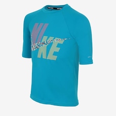Camiseta de Natação Nike Hydroguard Pixel Party - Infantil