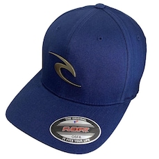 Boné Aba Curva Rip Curl Wave Icon Metal Logo - Fechado - Adulto