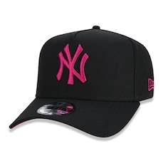 Boné New York Yankees MLB Aba Curva New Era 940 Snapback BLK - Adulto