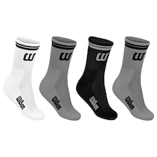 Kit de Meia Cano Longo Wilson com 4 Pares - Masculino