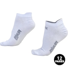 Meia Hupi Casual Invisível Algodão G - Kit 12 Pares