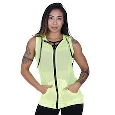 Colete Orbis Fitness Tela Furos Neon Esportivo - Feminino