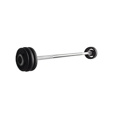 Barra Montada Iniciativa Fitness com Anilhas Injetadas - 18Kg