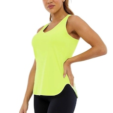 Camiseta Regata Alto Giro Skin Fit - Feminina