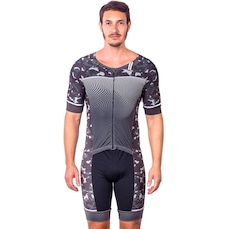 Macaquinho Kauna com Mangas Triathlon Elite Camuflado Proteção UV50+ - Masculino