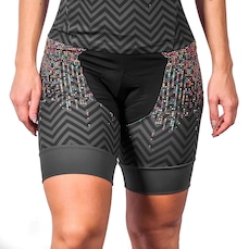 Bermuda de Triathlon Kauna Elite Pixel Proteção UV50+ -