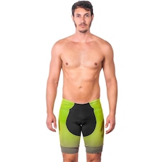 Bermuda de Triathlon Kauna Elite Fluor Power Proteção UV50+ - Masculina