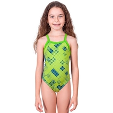 Maiô Kauna Fluor Dots Proteção UV50+ - Infantil