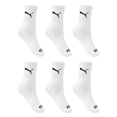 Kit 6 Pares de Meias Puma Esportiva Cano Médio - Feminino