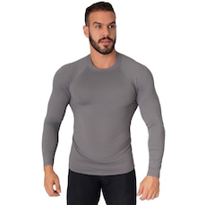 Camiseta Manga Longa Térmica Segunda Pele Vekyo Compressão Proteção UV - Masculina