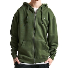 Blusão Com Capuz Volcom Aberto Single Stone -Masculino