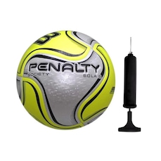Kit Bola Society Penalty 8 X + Bomba de Ar