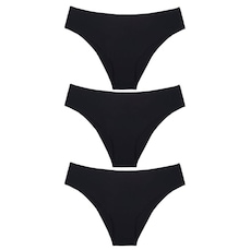 Kit Calcinhas Selene Corte a Fio - Feminina - 3 Unidades
