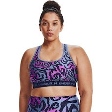 Top Fitness Under Armour Crossback Mid Print - Adulto