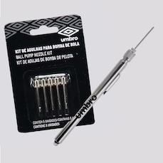 Kit Umbro Calibrador Caneta + Agulhas para Bomba de Ar