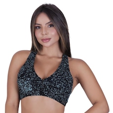 Top com Bojo Fitness Orbis Fitness Removível Alças Largas Cruzado Costas - Adulto