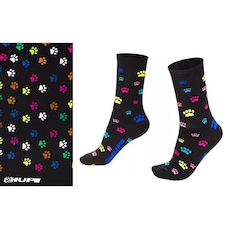 Bandana HUPI Pets + Par de Meias Cano Longo Pets - 34 ao 38 - Adulto