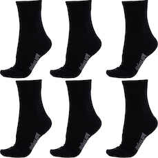 Kit de Meias Cano Longo Hupi Algodão com 6 Pares - Adulto