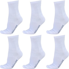 Kit de Meias Cano Longo Hupi Algodão com 6 Pares - Adulto